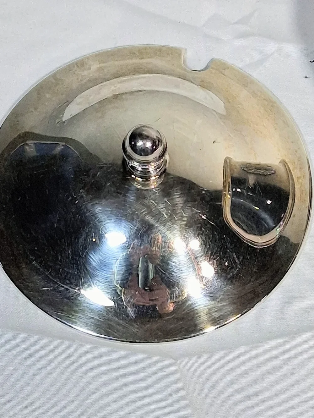 Cavendish E.P. Copper Vintage Covered Serving Bowl/Sugar Bowl with Knob and Feet - Picture 5 of 12